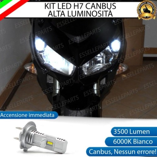Kit Full LED Lampada H7 3500 Lumen Anabbagliante per KAWASAKI Z 1000 SX 2014-2016 ABS