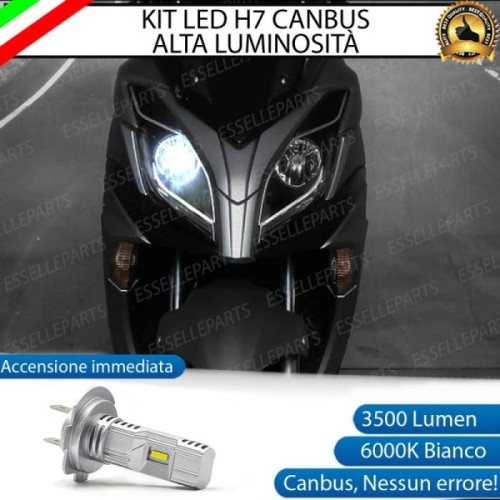 Kit Full LED Lampada H7 3500 Lumen Anabbagliante per KYMCO G-Dink 300i 2018-2020