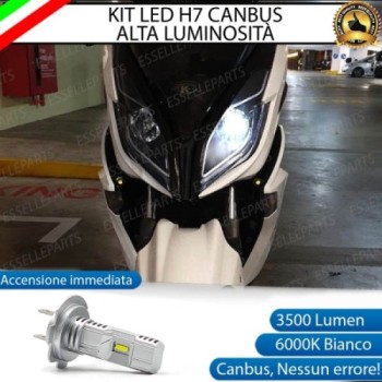 Kit Full LED Lampada H7 3500 Lumen Anabbagliante per KYMCO K-Xct 125i 2011-2017
