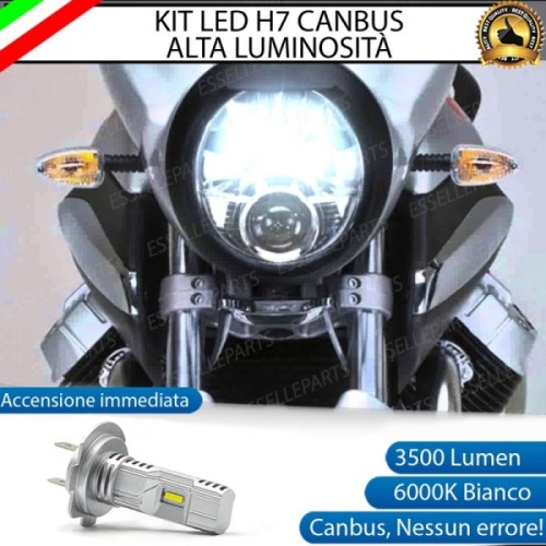 Kit Full LED Lampada H7 3500 Lumen Anabbagliante per MOTO GUZZI Breva 1200 2008-2011