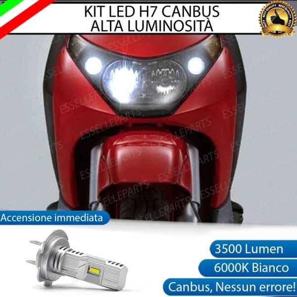 Kit Full LED Lampada H7 3500 Lumen Anabbagliante per PIAGGIO Beverly 125 2002-2006