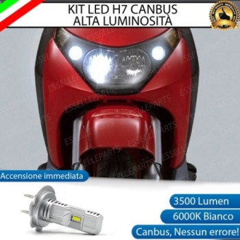 Kit Full LED Lampada H7 3500 Lumen Anabbagliante per PIAGGIO Beverly 250 2004-2005