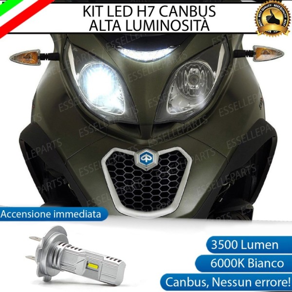 Kit Full LED H7 3500 Lumen Anabbagliante per PIAGGIO MP3 500 2021 Hpe Sport Advanced