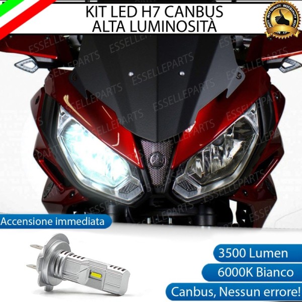 Kit Full LED Lampada H7 3500 Lumen Anabbagliante per YAMAHA Tracer 700 2016-2020