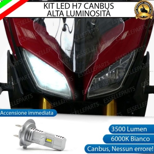 Kit Full LED Lampada H7 3500 Lumen Anabbagliante per YAMAHA Tracer 900 2018-2020