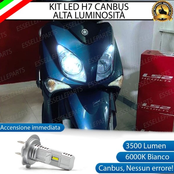 Kit Full LED Lampada H7 3500 Lumen Anabbagliante per YAMAHA X-City 125 2007-2016