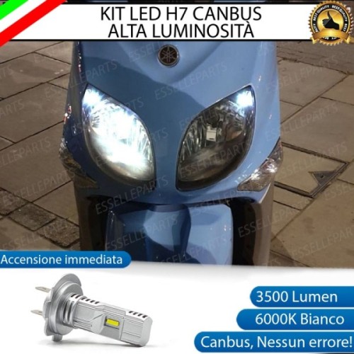 Kit Full LED Lampada H7 3500 Lumen Anabbagliante per YAMAHA Xenter 150 2011-2014