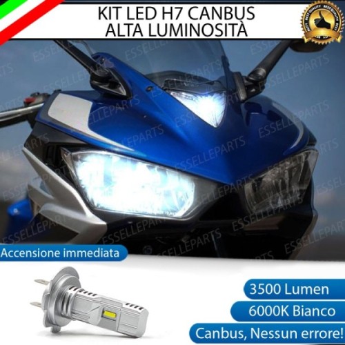 Kit Full LED Lampada H7 3500 Lumen Anabbagliante per YAMAHA YZF R3 2018