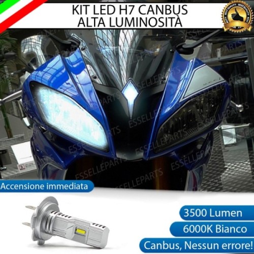 Kit Full LED Lampada H7 3500 Lumen Anabbagliante per YAMAHA YZF R6 2010-2016