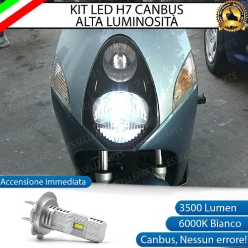 Lampada Singola Anabbagliante LED H7 3500 Lumen per HONDA @ 125 2000-2006