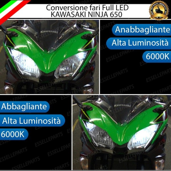 Conversione Fari Full LED Kawasaki Ninja 650 FINO AL 2019