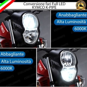 Conversione Fari Full LED 6000k canbus KYMCO K-PIPE 125 No Error