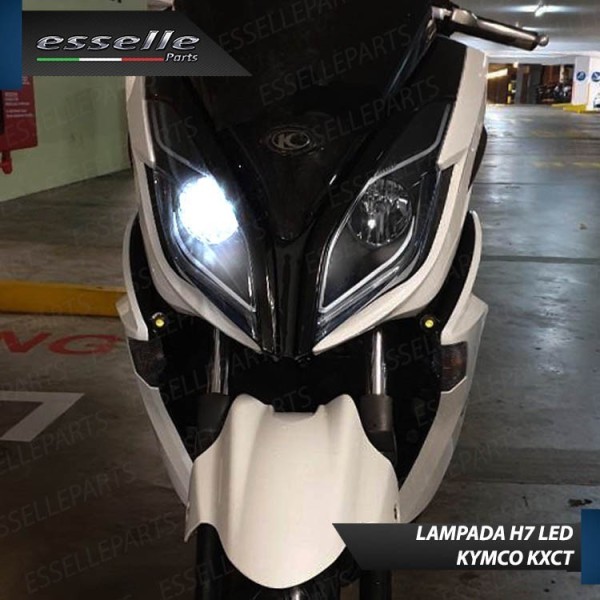 Conversione Faro Full LED Anabbagliante + Abbagliante per Kymco K-Xct 125i 2011-2017. Lampade compatte, 6000K Bianco, Canbus. Mo