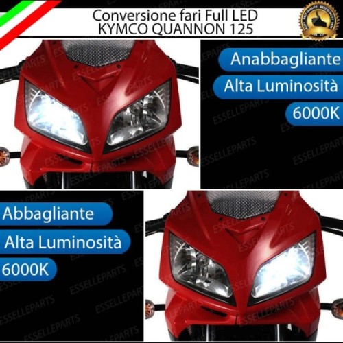 Conversione Fari Full LED 6000k canbus KYMCO Quannon 125 (2007-2014)