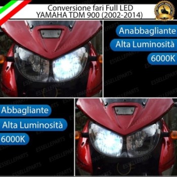 Conversione Fari Full LED 6000k canbus YAMAHA TDM 900 No Error
