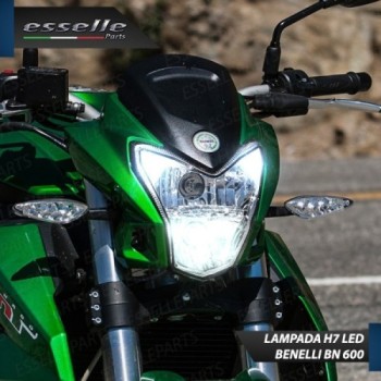 Conversione Faro Full LED Anabbagliante + Abbagliante per Benelli Benelli BN 600 2012-2016 i. Lampade compatte, 6000K Bianco, Ca