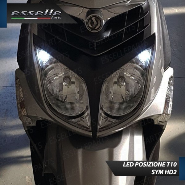 Conversione Fari Full LED per Sym HD2 125 dal 2011 al 2017 CBS 6000 Lumen 6000K bianco