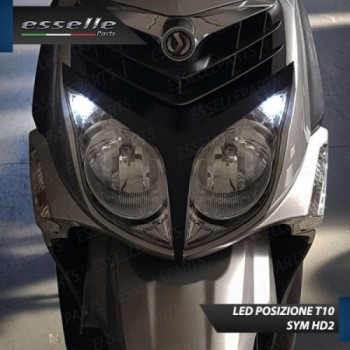 Conversione Fari Full LED per Sym HD2 125 dal 2011 al 2017 CBS 6000 Lumen 6000K bianco