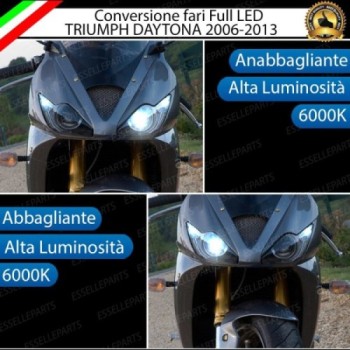 Lampade a Led H7 + H9 Canbus Triumph Daytona 2006-2013
