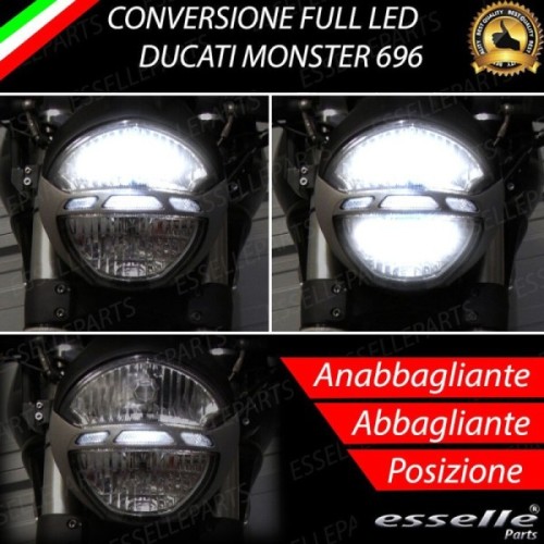 Kit Fari LED Completi Per Ducati Monster 796 6000K Bianco
