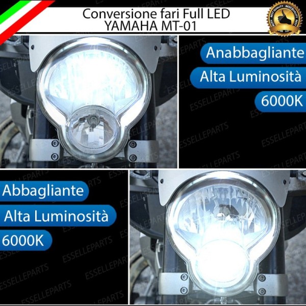 Conversione Fari a LED 6000K canbus YAMAHA MT-01 2005-2011