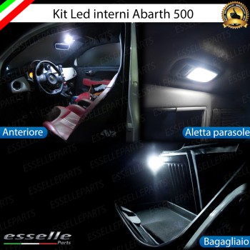 Kit LED interni completo LED alette parasole per Abarth 500 595 695