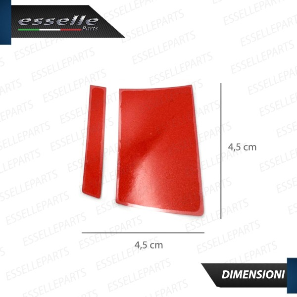 6 X DECALCOMANIE CERCHI IN LEGA RUOTE ADESIVO ROSSO PER MITSUBISHI ASX 2