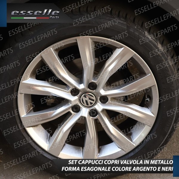Set 4 Tappi Coprivalvola Neri in alluminio per MITSUBISHI ASX 2