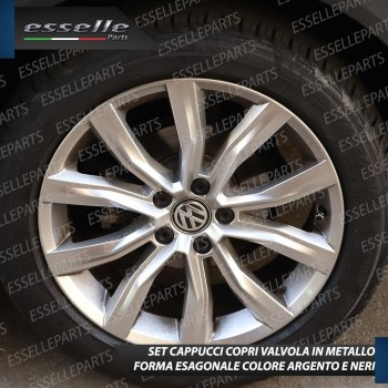 Set 4 Tappi Coprivalvola Neri in alluminio per MITSUBISHI ASX 2 Set 4 Tappi Coprivalvola Neri in alluminio per MITSUBISHI ASX 2