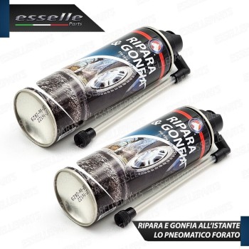 2 Bombolette Ripara Gomme Moto Scooter Gonfia e ripara Pneumatici 300ml per BMW