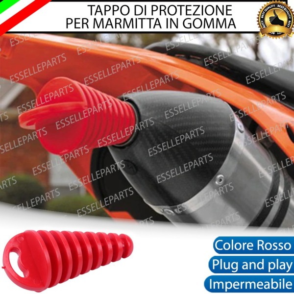 Tappo di Protezione a Cono - ROSSO - per Terminale di Scarico BMW