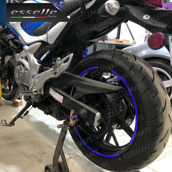 Bordo Racing BLU adesivo per ruote copertura Harley Davidson