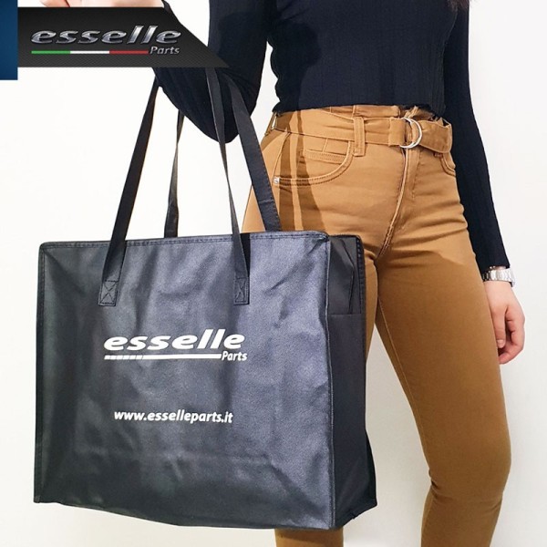 Borsa personalizzata "EsselleParts" Nera in materiale resistente