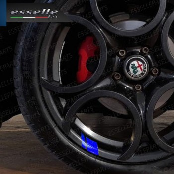 6 X DECALCOMANIE CERCHI IN LEGA RUOTE ADESIVO BLU PER Piaggio Porter II 6 X DECALCOMANIE CERCHI IN LEGA RUOTE ADESIVO BLU PER Piaggio Porter II