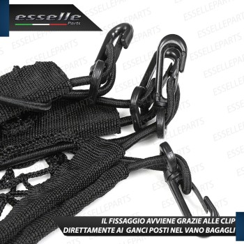 Rete Elastica per Bagagliaio Maglie Strette con Ganci per Grande Punto Abarth Rete Elastica per Bagagliaio Maglie Strette con Ganci per Grande Punto Abarth