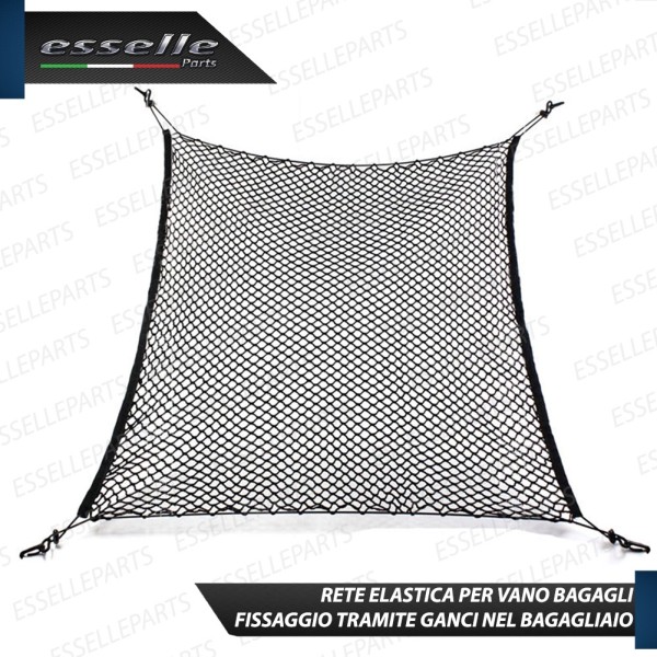 Rete Elastica per Bagagliaio Maglie Strette con Ganci per Opel Corsa E