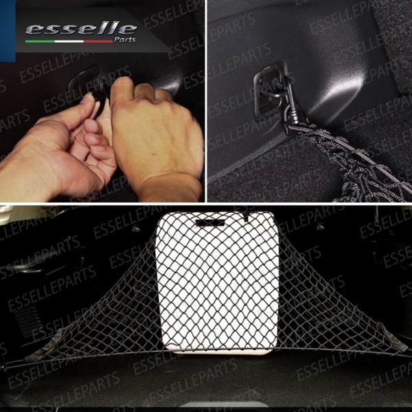 Rete Elastica per Bagagliaio Maglie Strette con Ganci per Opel Corsa E