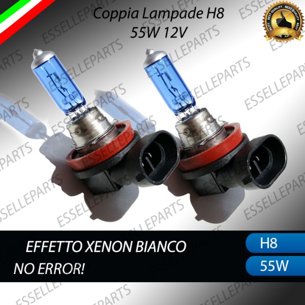 COPPIA LAMPADE EFFETTO XENON H8 LUCI FENDINEBBIA PER SKODA SUPERB MK2