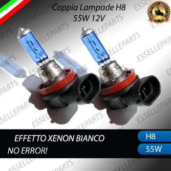 COPPIA LAMPADE EFFETTO XENON H8 LUCI FENDINEBBIA PER AUDI A5 8T RESTYLING DAL 2012