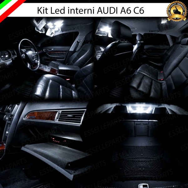 Kit led interni Basic Pack 6000K bianco Canbus per Audi A6 C6 Avant