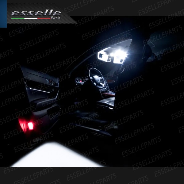 Kit led interni Medium Pack 6000K Luce Bianca Canbus per Audi A6 C6 Avant