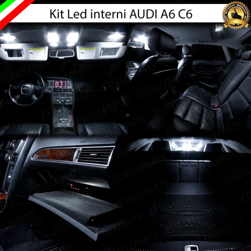 Kit led interni Medium Pack 6000K Luce Bianca Canbus per Audi A6 C6 Berlina