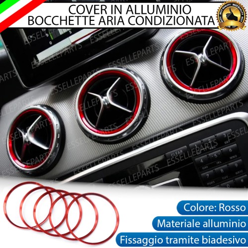 5 Inserti Rosso Bocchettoni Aria Condizionata per Mercedes Classe A W176
