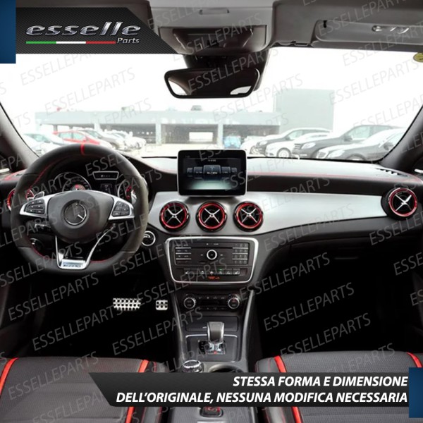 5 Inserti Rosso Bocchettoni Aria Condizionata per Mercedes GLA X156