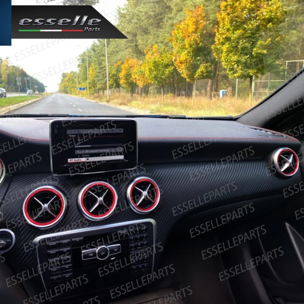 5 Inserti Rosso Bocchettoni Aria Condizionata per Mercedes GLA X156