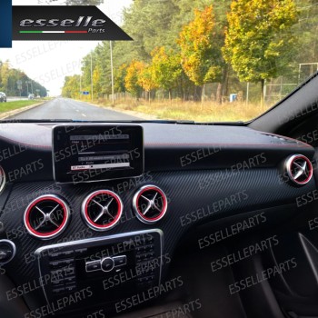 5 Inserti Rosso Bocchettoni Aria Condizionata per Mercedes GLA X156