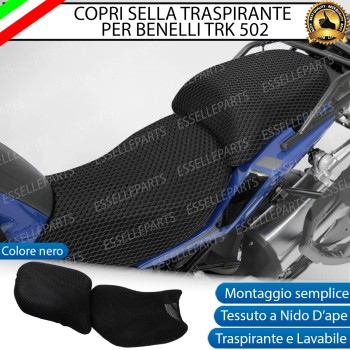 COPRISELLA ELASTICO NERO A NIDO D'APE 3D PER BENELLI TRK 502