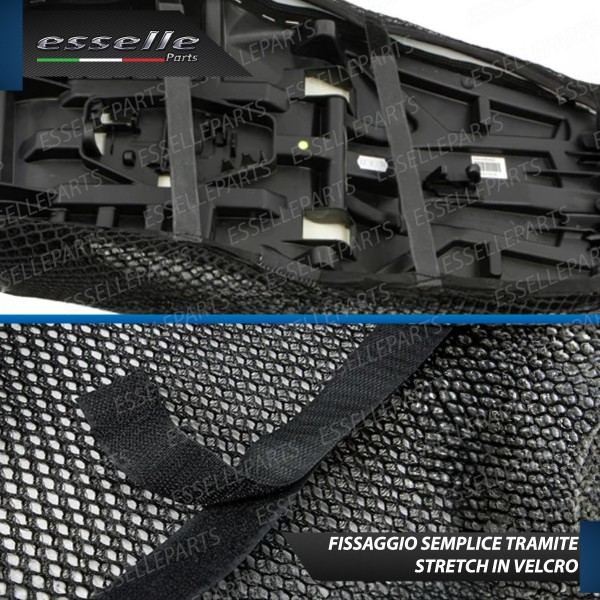 COPRISELLA ELASTICO NERO A NIDO D'APE 3D PER BENELLI TRK 502