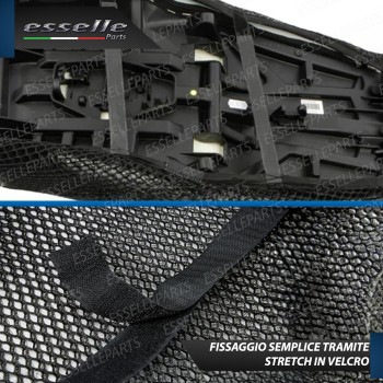COPRISELLA ELASTICO NERO A NIDO D'APE 3D PER BENELLI TRK 502