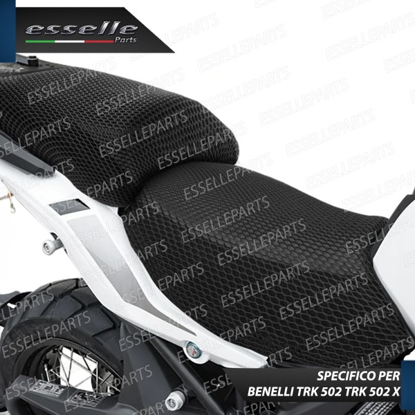 COPRISELLA ELASTICO NERO A NIDO D'APE 3D PER BENELLI TRK 502